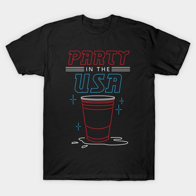 Party USA - 4th of July America T-Shirt by fromherotozero